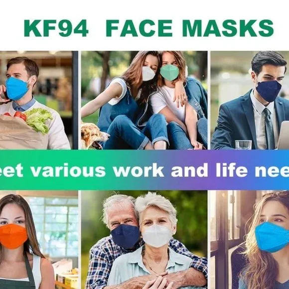 UNSEX KF94 Mask, Disposable Face Masks for Adults, Pink Face Masks 50 PCS - Picture 7 of 8